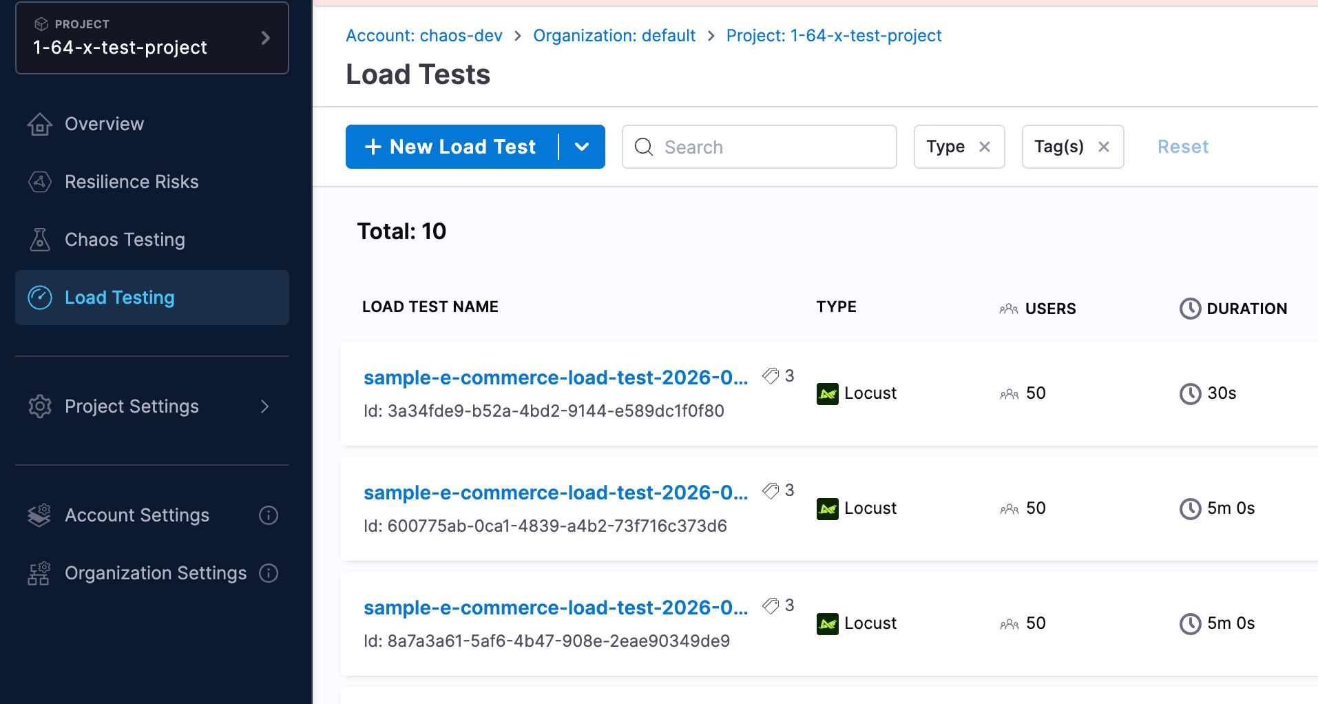 Create Load Test